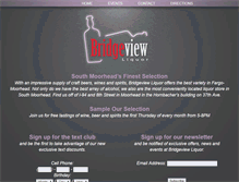 Tablet Screenshot of bridgeviewliquors.com